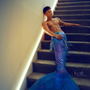 道仙骐摄影作品：网红小布 Ryan 化身美男鱼