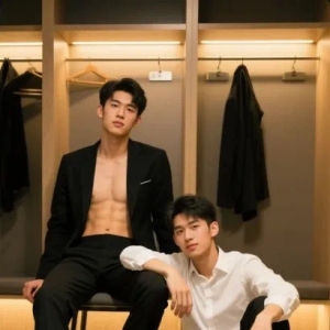 哥哥弟弟在更衣室里