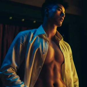 光影腹肌帅哥肖遣